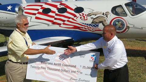 Cessna employee donation