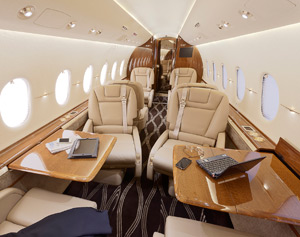 Hawker 4000 interior