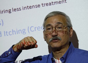 Glenn B. King, director of physiology training at NASTAR Center, has more than one way of driving home the important points about hypoxia—a detailed ground lesson, followed by time in the hypobaric chamber.