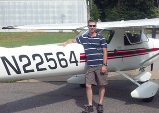 Plymate scholarship winner earns private pilot certificate.