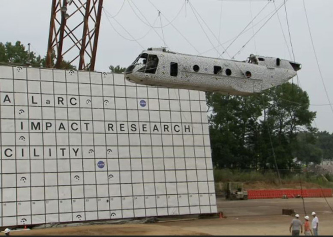 NASA drew thousands of online viewers to watch the test crash fo a CH-46.