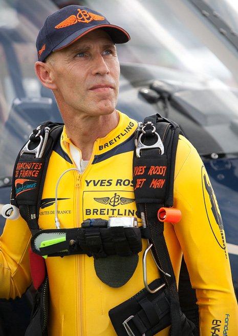 Yves Rossy. Photo courtesy Breitling