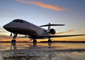Deliveries of Gulfstream's new G650 helped mask the softening of smaller business jet deliveries. Gulfstream Aerospace Corp. photo.