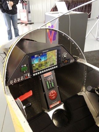 The cockpit mockup of the SubSonex JSX-2 was on display at Sonex headquarters during EAA AirVenture.