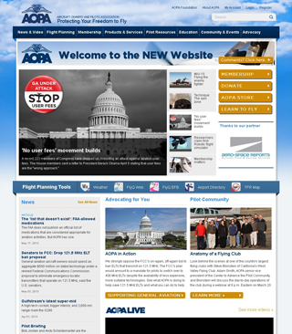 New AOPA website