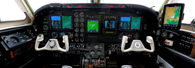 Dual Garmin G600s and a GTN 750 are the heart of the panel upgrade, but a portable Aera 796 that displays ADS-B traffic and weather is there as a backup.