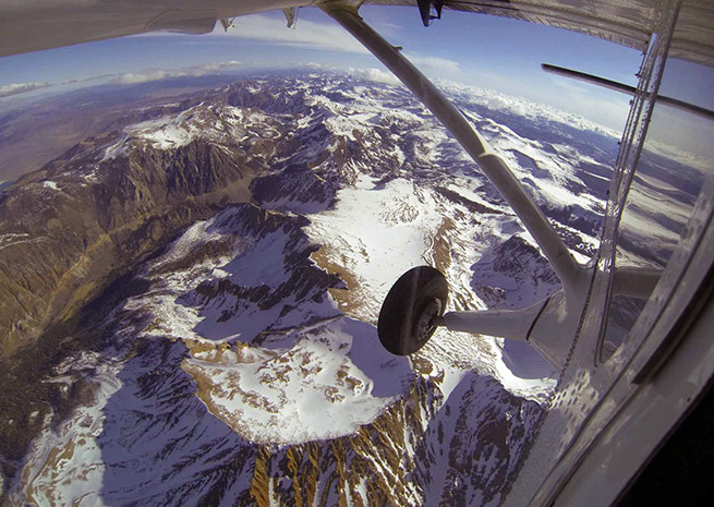 A NASA Twin Otter equipped with laser range-finding and other equipment is helping scientists predict snowmelt with unprecedented precision. NASA/JPL photo.