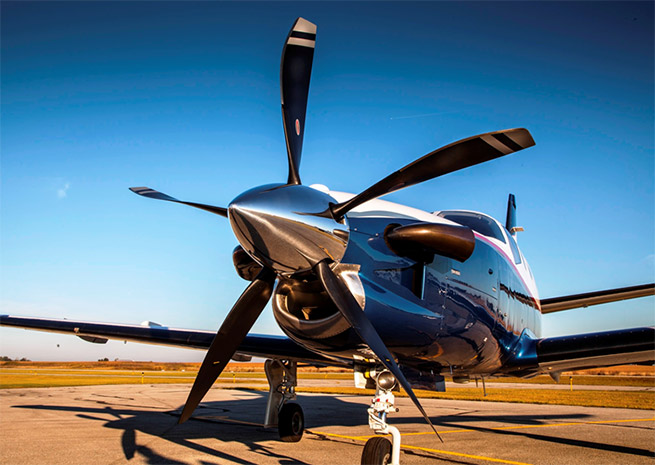 Hartzell’s new five-blade prop adds performance to already high-performing TBM turboprops. Hartzell Propeller photo