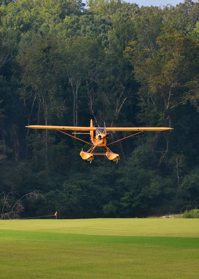 More than 800 aircraft flew in to Triple Tree Aerodrome.