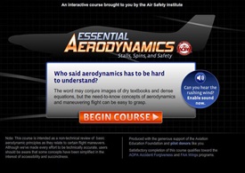 Air Safety Instiute Essential Aerodynamics online course.