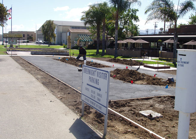 The Camarillo Airport viewport under construction. Photo courtesy of The Ninety-Nines.