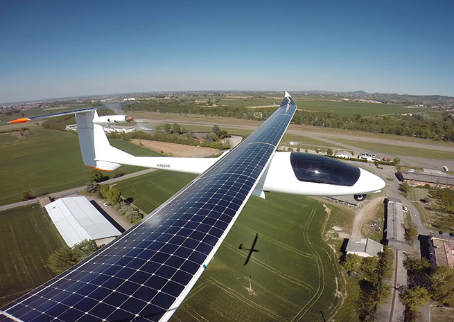 Solar Flight announced April 22 the first test flights of the Sunseeker Duo two-seat prototype. Photo courtesy of Solar Flight.
