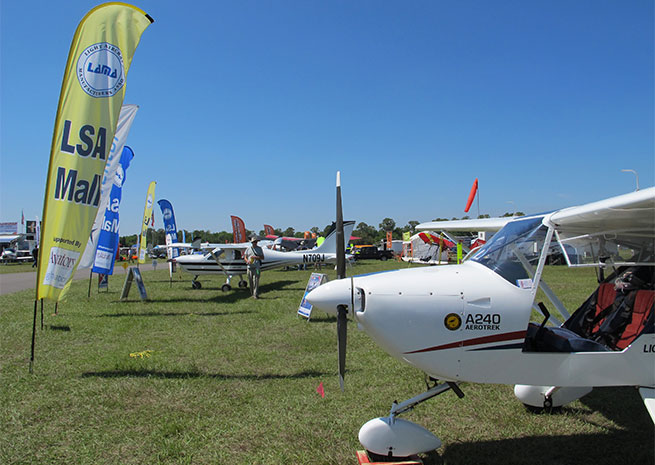 LSAs on display at Sun 'n Fun 2014.