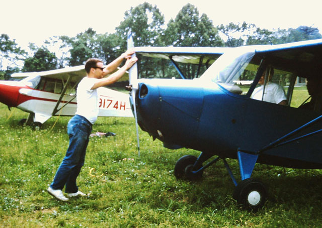 Henry Scoggins at his first solo on Aug. 24, 1964.