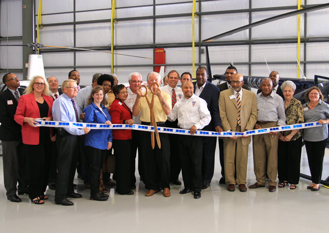 The DeSoto Heliport in Texas opened Aug. 27 with a ribbon cutting. Photo courtesy SKY Helicopters.