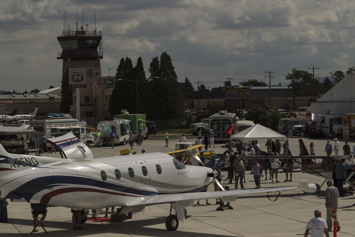 A turboprop on display at AOPA's Spokane Fly-In.