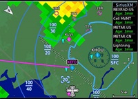 Garmin GDL 69 and GDL 69A receivers feed weather data to Garmin displays, and mobile devices. Garmin photo. 