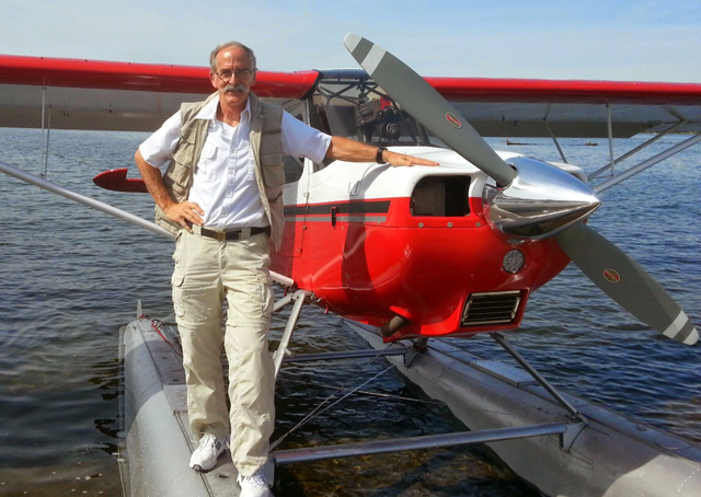 Jeffrey Whitesell teaches in floatplanes when he's not flying international routes for Delta Air Lines. Photo courtesy Jeff Whitesell.