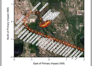 Two radar stations tracked the fatal flight. Image from the NTSB docket. 