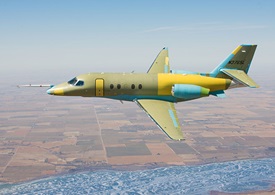 The Cessna Citation Latitude prototype made its first flight Feb. 18, the company announced. Cessna Aircraft photo.
