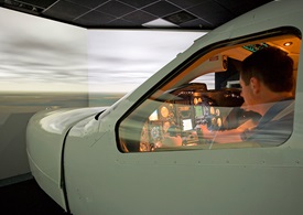 A-ATDs typically include a cockpit mockup, either open or closed. AOPA file photo.