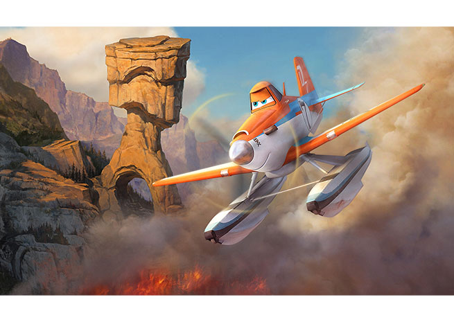 Dusty has a new career in “Planes: Fire and Rescue.” Image courtesy of Disney.