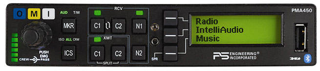 PS Engineering is incorporating U.S. Air Force technology into its new PMA450 audio panel.