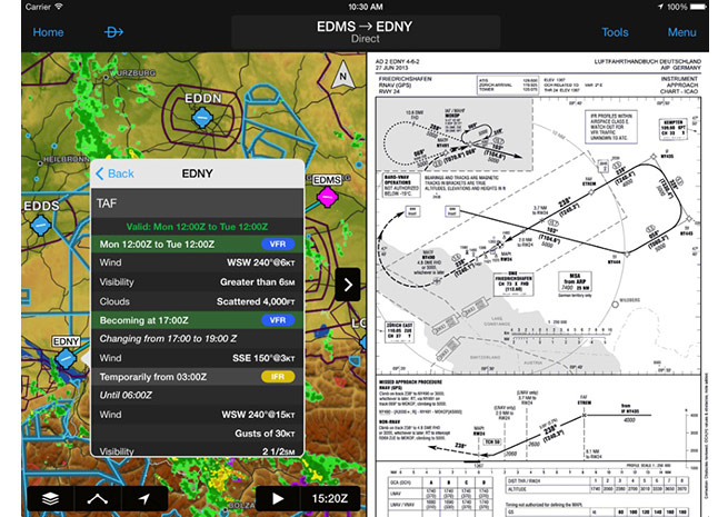 Customers have access to optional geo-referenced European FliteCharts for select countries.