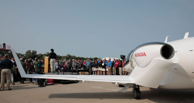 The first production HondaJet