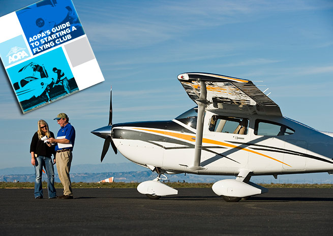 AOPA's Guide to Starting a Flying Club is a comprehensive resource to help members navigate the launch and operation of their own flying clubs.