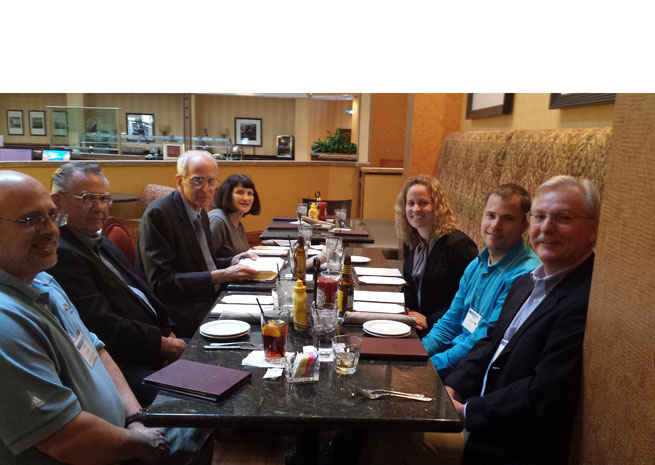 From left to right:  John Collins, Bill Schaal, Jon Walter, Gretchen Fisher, Yasmina Platt, Matt Bogard, and Ken Anderson.