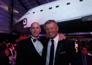 Sean D. Tucker, Emcee of Endeavor Awards & Mark Wolper, Chair of Endeavor Awards, President & Executive Producer of The Wolper Organization at Warner Bros. Photo by Paul Bowen.