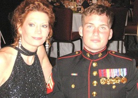 U.S. Marine Dru Raley and his mother, Elizabeth. Photo courtesy of Operation PROP.