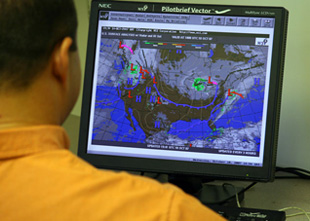 Pilots can find a wealth of weather information on the Internet. 