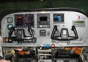 A Cessna 206 avionics upgrade.