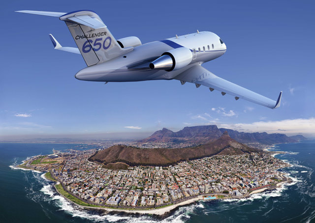 Challenger 650 announced at NBAA 2014. Image courtesy of Bombardier.