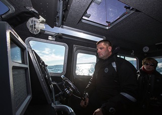 Harbormaster Michael DiMeo works closely with Shoreline Aviation staff, and can respond quickly to nautical emergencies. 