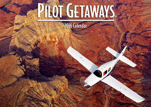 Pilot Getaways magazine will publish a yearly calendar celebrating co-founder John Kunis’s life, with proceeds benefitting an AOPA flight training scholarship named in Kunis’s honor. Photo courtesy of Pilot Getaways.