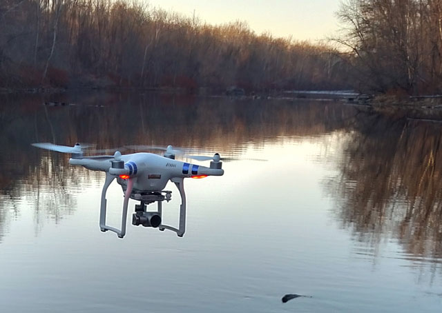 A DJI Phantom 3, one of the most popular UAS on the consumer market, is among perhaps a million drones that will be subject to the new registration requirement. Jim Moore photo.