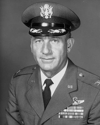 NORAD photo of the late Col. Harry Shoup, who took a call in 1955 that started a tradition. 