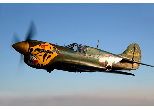 A P-40K Warhawk from Texas Flying Legends Museum. Photo by Luigino Caliaro