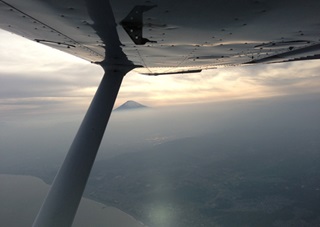 The practice area offers a view of Mt. Fuji. Photo by Brenden Shower.