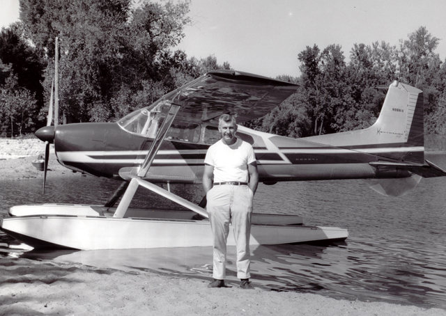Ben Wiplinger with his Cessna 185