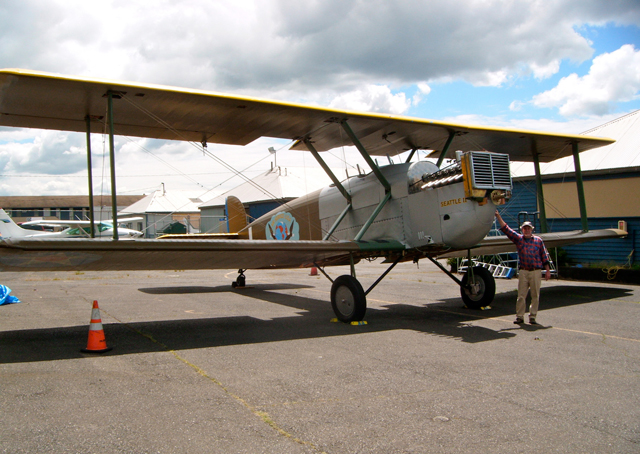 The Seattle II, assembled, at Boeing Field 