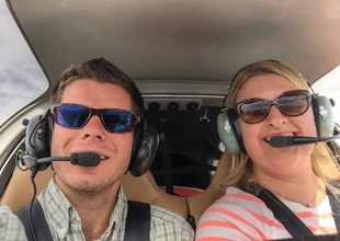 Instructor Phillip Levy and camper Lauren James