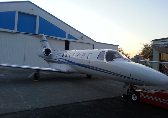 Movie goers got to check out AOPA's Citation Jet.