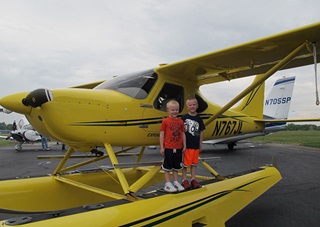 Looks like a couple of future pilots!