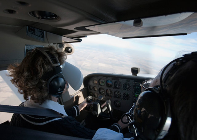 Students learn basic instrument flying skills while they work on their private pilot certificate.