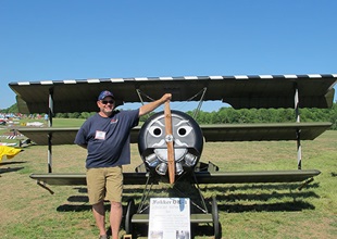 Larry Hultman, a self-proclaimed “diehard radio control guy,” owns the world’s largest flying RC Fokker DR-1.