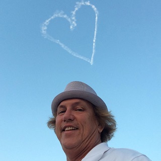 Frank Scurlock commissioned messages over New Orleans to “make a joyful noise,” and hopes to continue writing. Photo courtesy of Frank Scurlock.